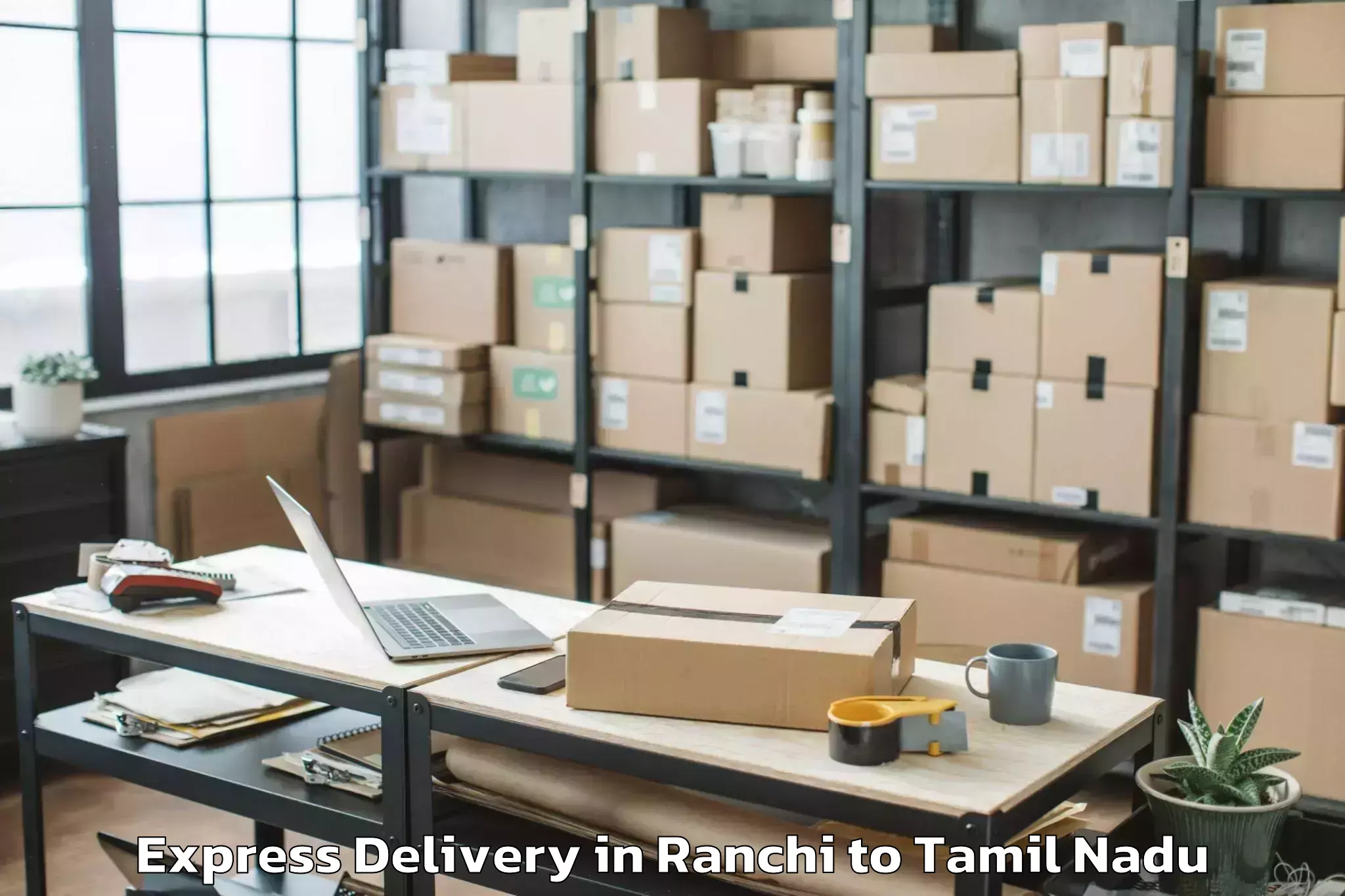 Quality Ranchi to Manalurpettai Express Delivery